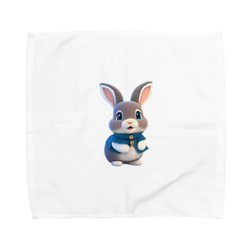 ３Dウサギ Towel Handkerchief