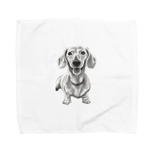 “Modern Pet Portraits Towel Handkerchief