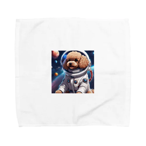 宇宙に挑戦するトイプードル Towel Handkerchief