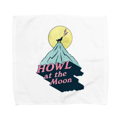 🌕月に吠える🐺（HOWL at the Moon） Towel Handkerchief