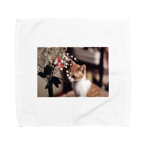 哀愁の猫ちゃん Towel Handkerchief