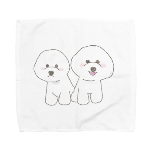 まめふくとさくまろ Towel Handkerchief