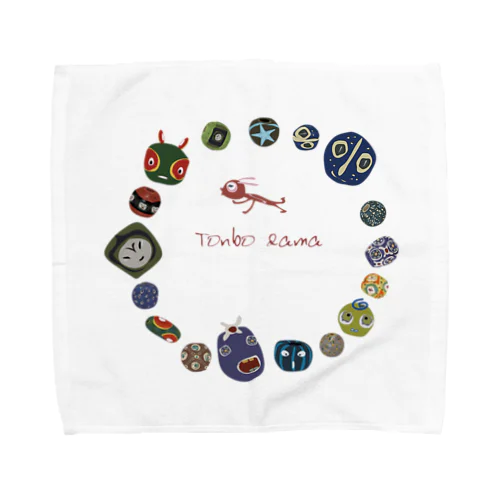 glass bead　トンボ玉30 Towel Handkerchief