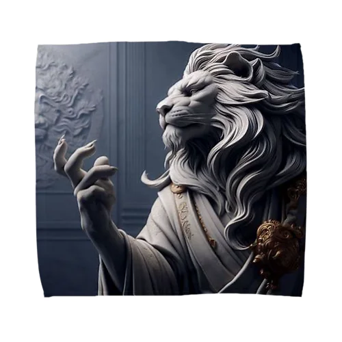 LEOS  BRONZE STATUE Towel Handkerchief