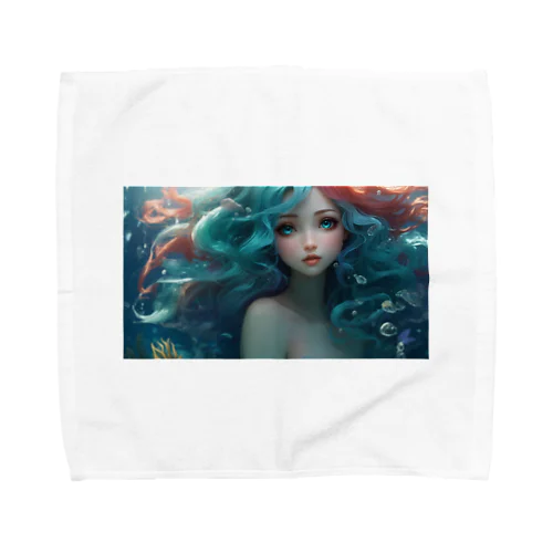 Mint mermaid Towel Handkerchief