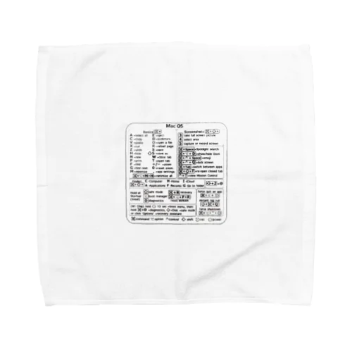 Mac OS ショートカットキー Towel Handkerchief