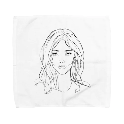 外国人女性 Towel Handkerchief