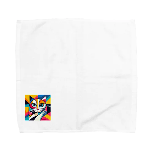 カラフル猫 Towel Handkerchief