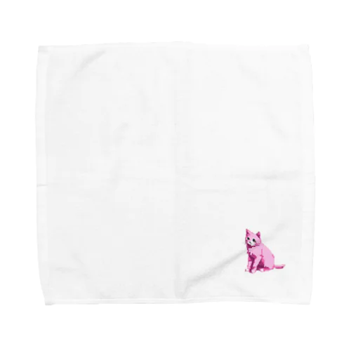 Pink cat(mood) Towel Handkerchief