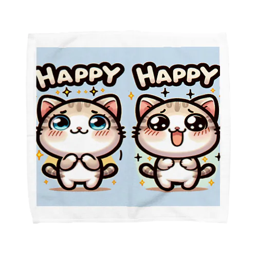 双子猫 Towel Handkerchief