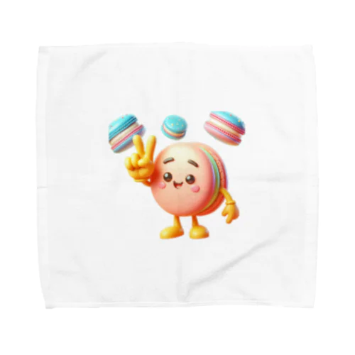 かわいいマカロンちゃん Towel Handkerchief