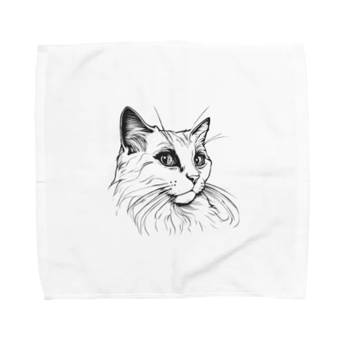 クリクリお目目のラグドール Towel Handkerchief