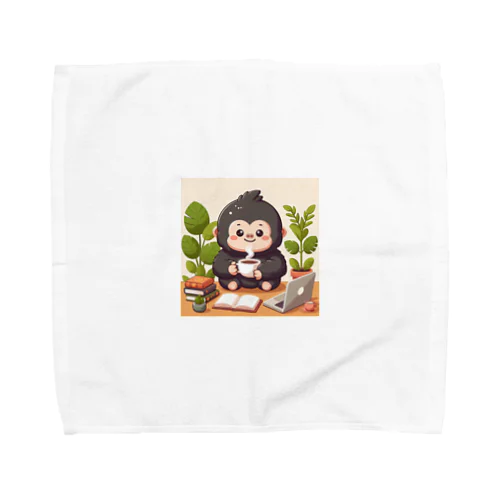 ほっこりコーヒーごりら君 Towel Handkerchief