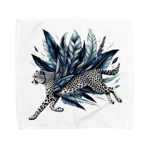 フェザーランナーcheetah Towel Handkerchief