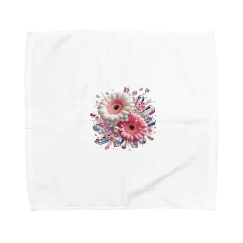 ガーベラ×トルマリン Towel Handkerchief