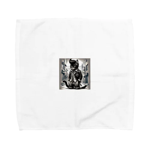 男らしいねこ Towel Handkerchief