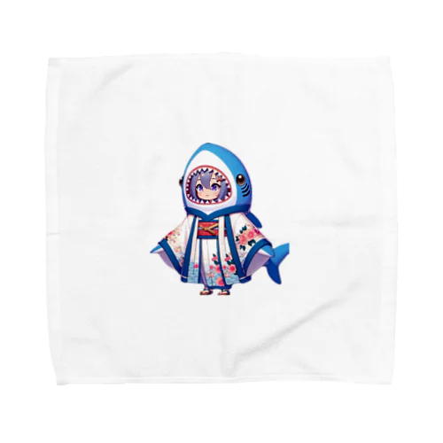 和風なサメちゃん Towel Handkerchief