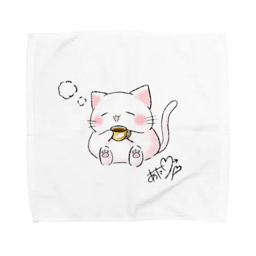 ほっこりねこ。 Towel Handkerchief