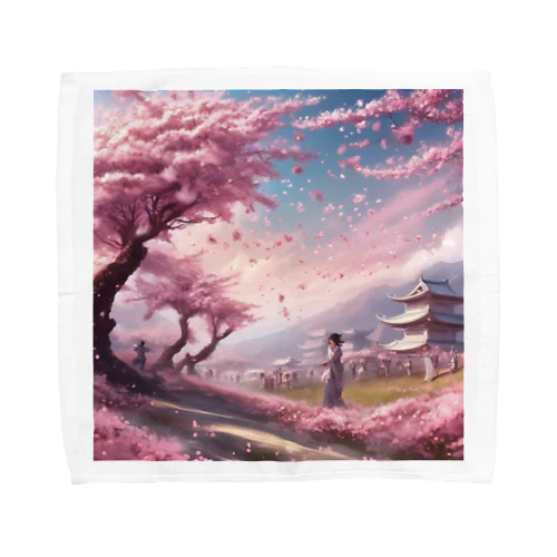 舞い散る桜 Towel Handkerchief