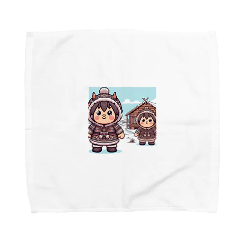 デフォルメされたアイヌ Towel Handkerchief