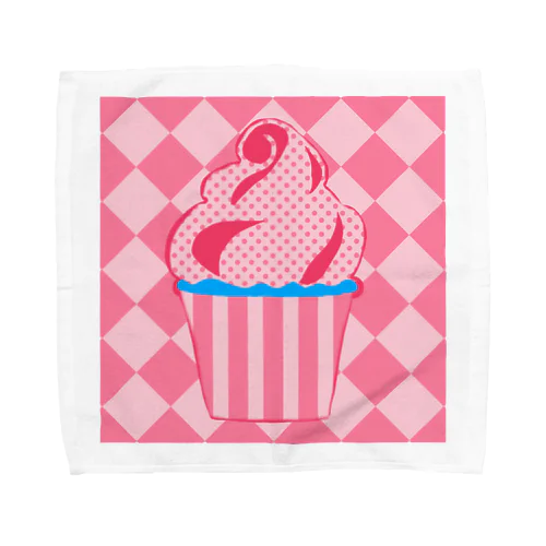 カップケーキ　ピンク味 Towel Handkerchief