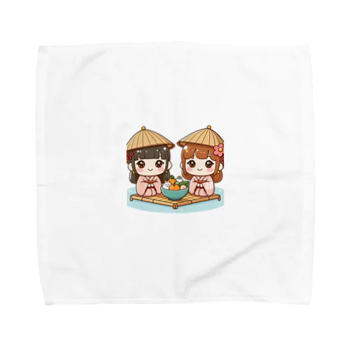 お正月が終わり、ひな祭りの季節がやってきました！ Towel Handkerchief