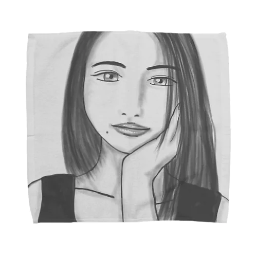 Monotone Girl Towel Handkerchief