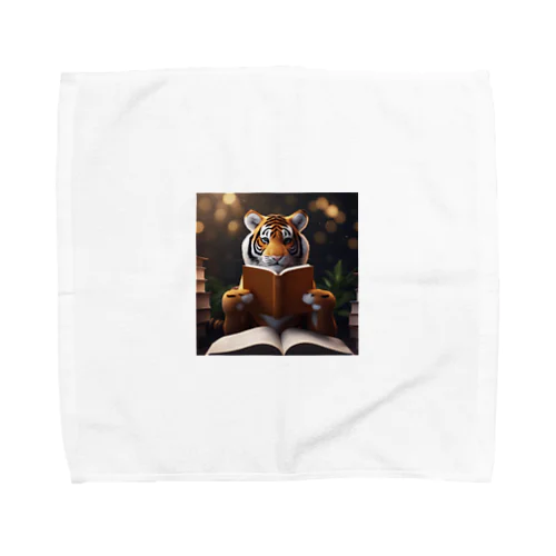 本を読んでいるトラ Towel Handkerchief