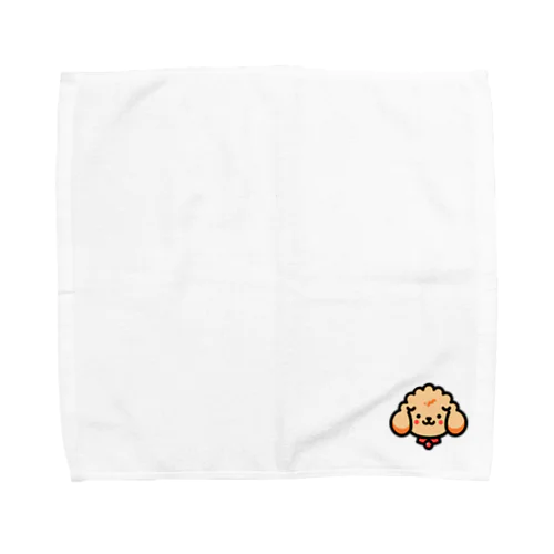 はにかみプードル Towel Handkerchief