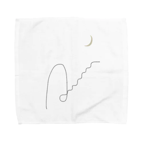 🌙 Entrance and stairs to the moon . Towel Handkerchief