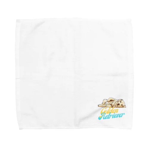 ゴールデンレトリバー（英字） Towel Handkerchief