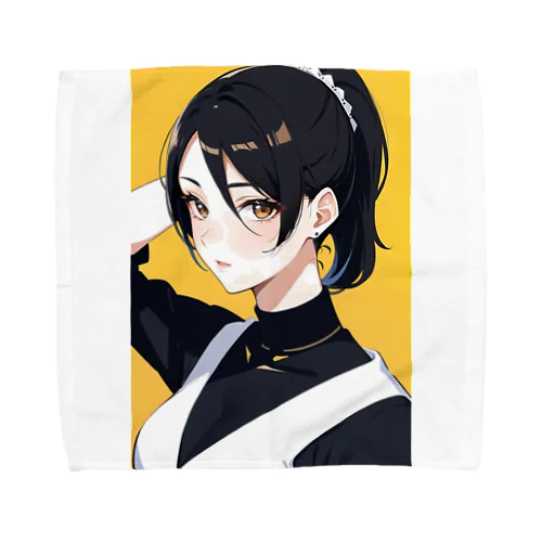 カッコいい黒髪美人 Towel Handkerchief