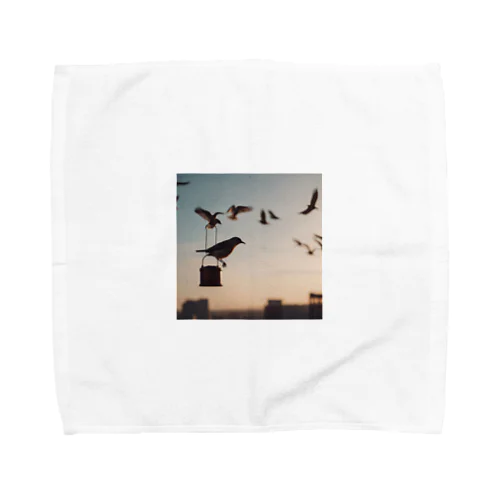 夕方の鳥 Towel Handkerchief