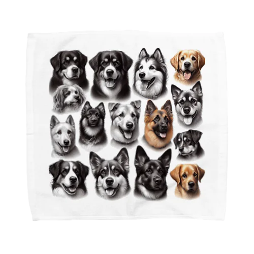 かっこいい大型犬 Towel Handkerchief