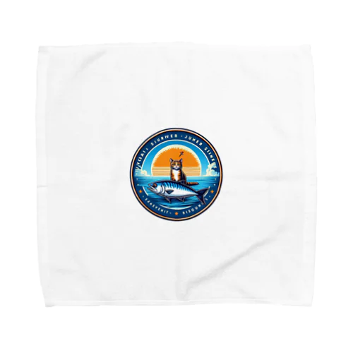 ネコ　サバイバル中 Towel Handkerchief