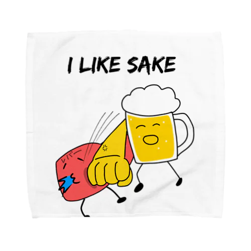 I like SAKE タオルハンカチ