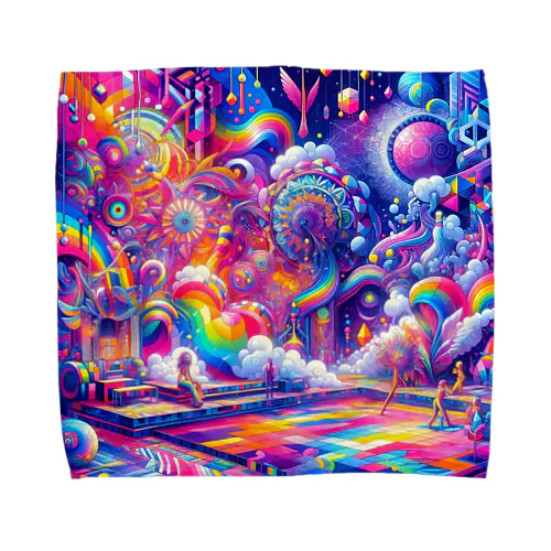 神聖リリスちゃん神殿 🌈💞29.サイケデリック宇宙バスターミナル Towel Handkerchief