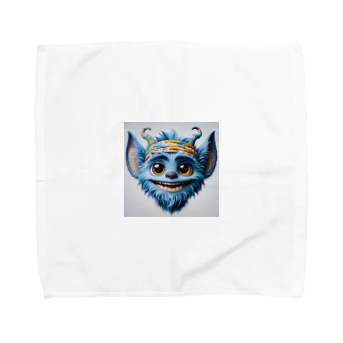 Blue Monster Towel Handkerchief