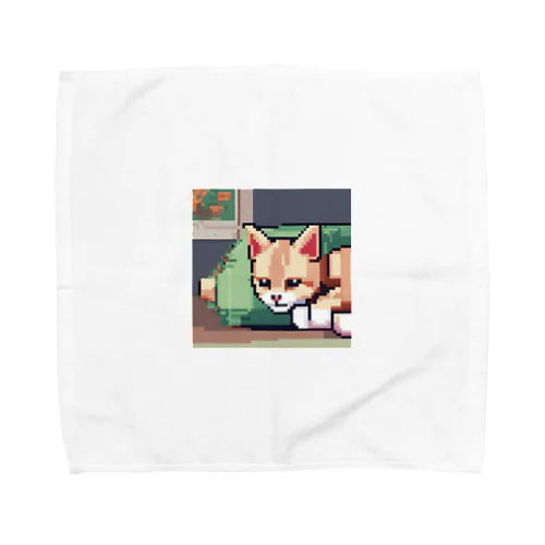 お座り猫さん Towel Handkerchief