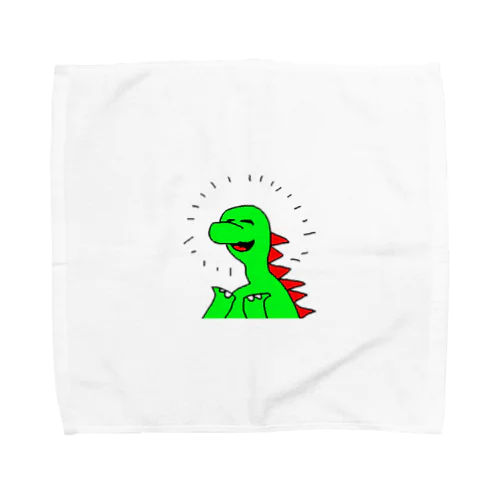 喜ぶ恐竜 Towel Handkerchief