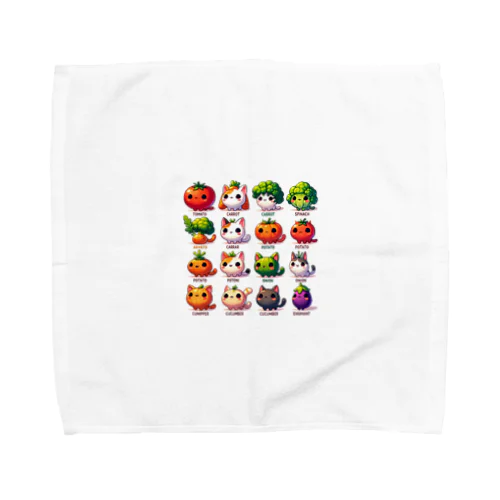 野菜猫 Towel Handkerchief