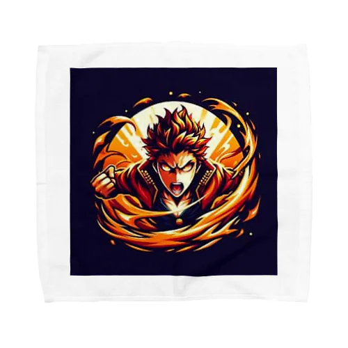 熱血アニメキャラクター オリジナルイラストグッズ Towel Handkerchief