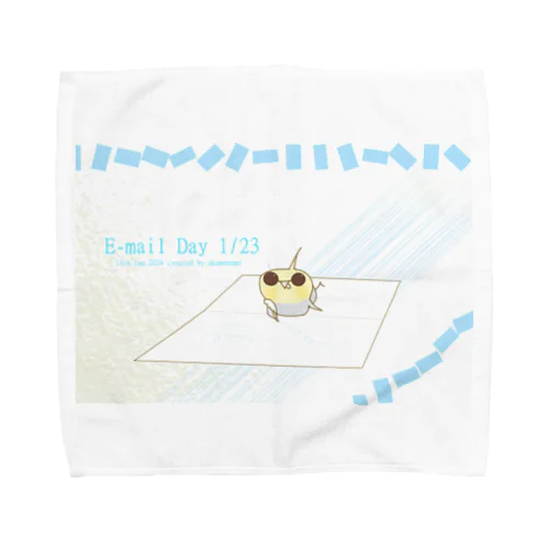 ノーマルおかめさん（電子メールの日） Towel Handkerchief