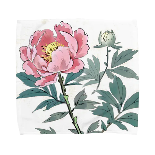 牡丹　その三 Towel Handkerchief