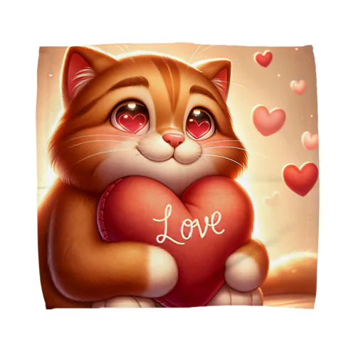 Love cat3 Towel Handkerchief