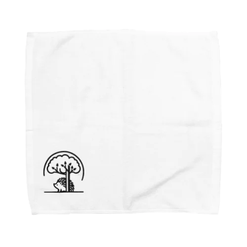 ハリネズミと木 Towel Handkerchief