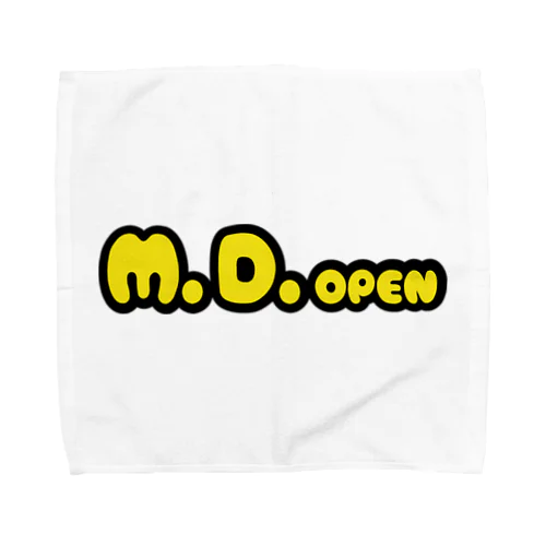 M.D.openイエローロゴ Towel Handkerchief