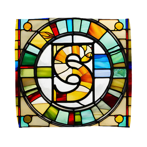 stained glass S Towel Handkerchief