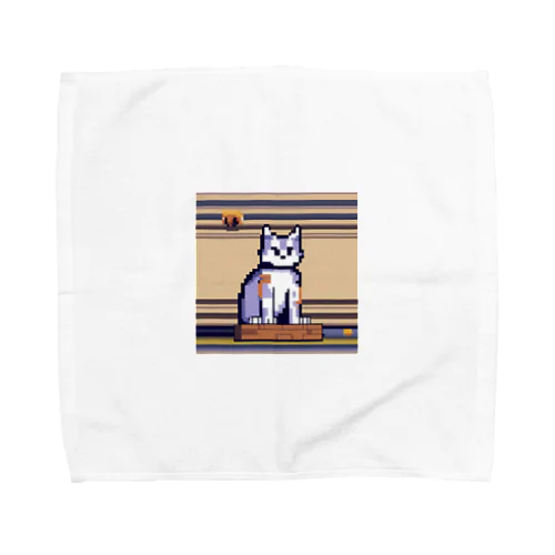 袖口から手を出している猫 Towel Handkerchief