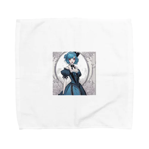 青髪ゴシックロリータ Towel Handkerchief